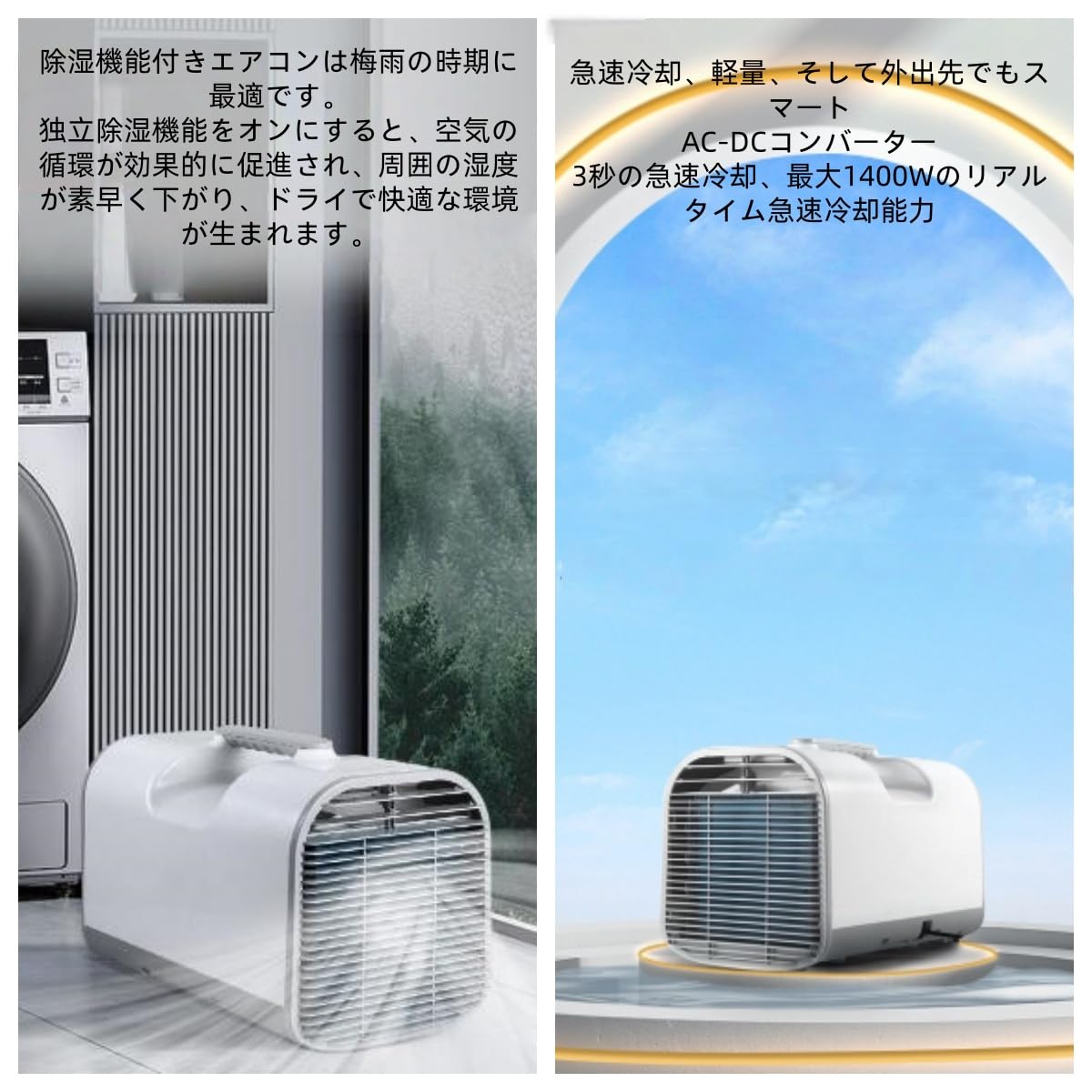 Amazon.co.jp: Tyoksi スポットクーラー、ポータブルエアコン